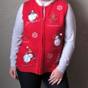 Extra Large Red "Ugly" Christmas Sweater